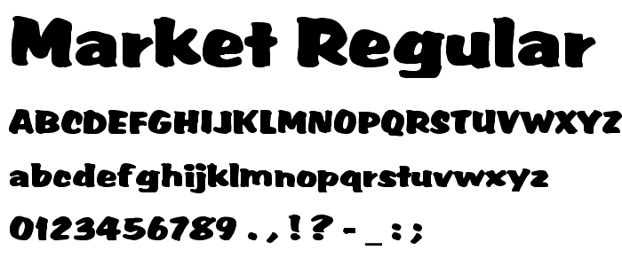 Market Regular font